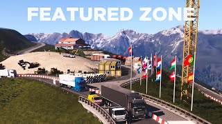 Featured Zone The Alps  ETS2 TruckersMP [upl. by Amikat]