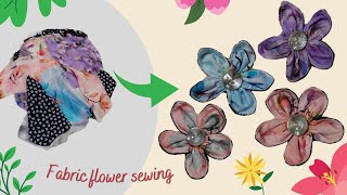 How to sew beautiful flowers with waste fabrics Creativity and making money for beginners [upl. by Einhorn]