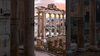 The Temple of Saturn Rome History RomanHistory AncientRome Roma RomanForum AncientHistory [upl. by Phip353]