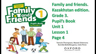 Family and Friends 1 Kazakhstan Edition Pupils Book for Grade 3Unit 1 Lesson 1Page 4 [upl. by Edahs471]