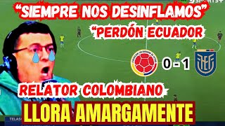 RELATOR COLOMBIANO NO SOPORTA LA DERROTA Y SE QUIEBRA EN VIVO [upl. by Aneras]