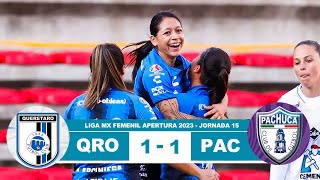 Queretaro Femenil vs Pachuca 11 Resumen Goles 2023 [upl. by Noissap610]