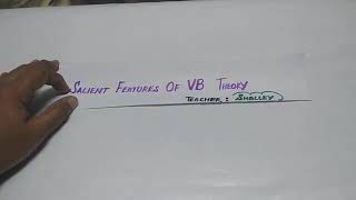 Salient features of VB theory  chemistry  vb theory  11th standard  tamil video [upl. by Wicks]