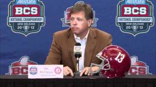 Alabama Offense  BCS News Conference  Part 1 [upl. by Asin582]