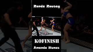 Ronda Rousey vs Amanda Nunes KOFINISH [upl. by Ailices504]