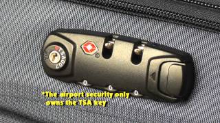 3 Steps on How to Set a TSA Combination Lock of Your Luggage [upl. by Aratahs]