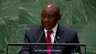 President Cyril Ramaphosa addresses the 79th UNGA [upl. by Kostival992]