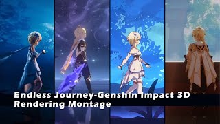 HoYoFair  Endless Journey  Genshin Impact 3D Rendering Montage [upl. by Tuddor]