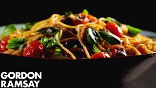 Pasta with Tomato Anchovy and Chilli  Gordon Ramsay [upl. by Sil]