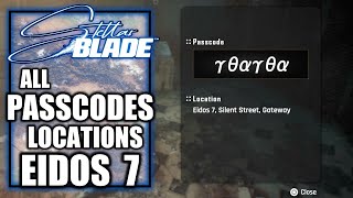 Stellar Blade  All Passcode Locations Eidos 7 [upl. by Utir]