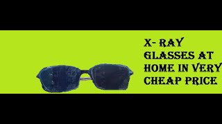 X RAY GLASSES AT HOME [upl. by Bathelda]