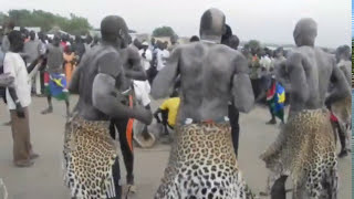 The best of Dinka Bor wrestlers Loor in Juba South Sudan [upl. by Leirrad]