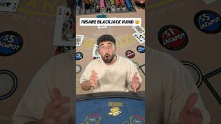 Would you quit gambling after this hand👀 casino blackjack gambling lasvegas win jackpot [upl. by Derfla]