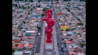 Guerrero Chimalli con una altura de 65 metros Ubicado en el municipio de Chimalhuacán Edo Méx [upl. by Fruin]