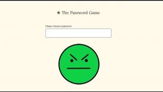 The password game is terrifying [upl. by Leynwad]