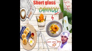 How to make in short glass cannoli cannoli recipecannoli keise banye cannoli dessert recipes [upl. by Llerad]