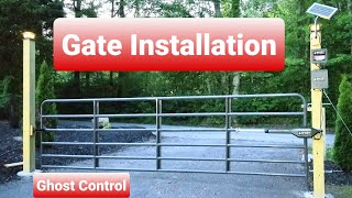 Installing a Gate Complete Install DIY  How To [upl. by Stclair]