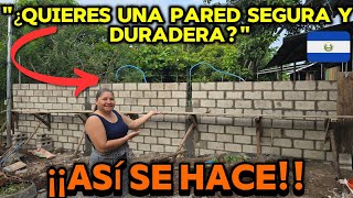 Así va la Construcción de la pared perimetral de mi TERRENO en El Salvador [upl. by Iron418]