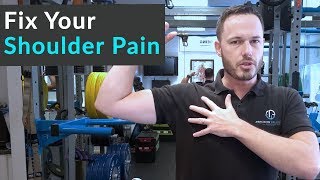 How To Fix Shoulder Pain The Best Exercises To Strengthen Your Injured Shoulder [upl. by Amara]