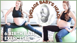 Birthing Ball Exercises to NATURALLY INDUCE LABOR [upl. by Martinelli]