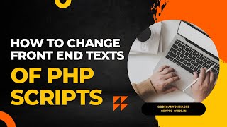 How to change front end texts of PHP scripts purchased from Codecanyon  Easy method no coding [upl. by Annayhs]