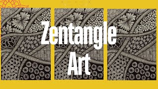 Zentangle Art  Zentangle Patterns  Zentangle Art for Beginners  doodle Art Easy The Chosen Ones [upl. by Raamaj]