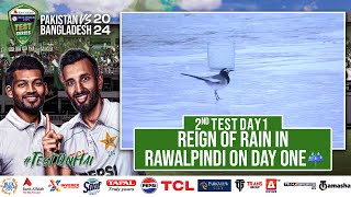 Reign of rain in Rawalpindi on day one ☔  Pakistan vs Bangladesh  2nd Test Day 1  PCB  M1X1U [upl. by Cornwall]