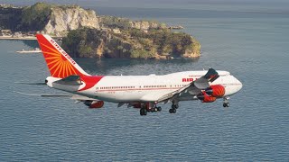 AMAZING LANDING BOEING 747 AIR INDIA PLANE at Capodichino Airport [upl. by Atteloc]