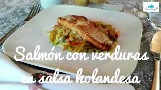 Salmón en SALSA HOLANDESA ¡Cocinando y olé [upl. by Staten776]