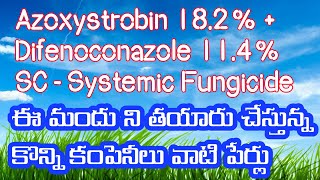 Azoxystrobin 182  Difenoconazole 114 SC  Systemic Fungicide innovativefarmingtelugu [upl. by Rutan]