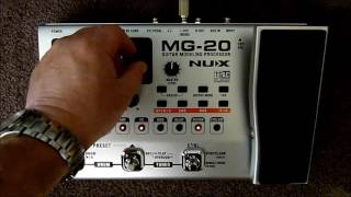 Nux MG20 guitar modelling processor review [upl. by Stephi]