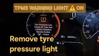 TPMS WARNING LIGHT ⚠️ ON  Remove tyre Pressure light in Cluster Metre  Honda  City [upl. by Attevroc368]