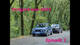 Perigord tour 2024  roadtrip en golf 1 cabriolet  episode 1 [upl. by Ydiarf]