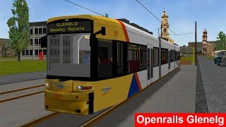 Openrails Adelaide The Glenelg tram line timelapse [upl. by Franza481]