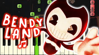 Bendy  Bendyland song Piano Tutorial [upl. by Niaz]