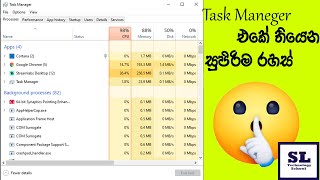 Understand the Task Manager in Windows 10 Sinhala  සිංහල Sl TECHNOLOGY School [upl. by Silloh]