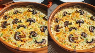 gratin champignons et pommes de terre جربو هاد لوصفة جراتان لفطر والبطاطس [upl. by Darnoc]