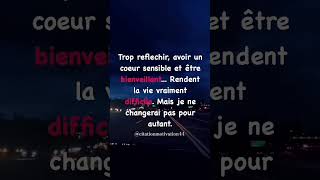 TROP RÉFLÉCHIR motivation citation trending love youtube youtubeshorts shorts short fyp [upl. by Warrenne458]