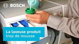 Conseils  Que faire si la laveuse produit trop de mousse  Bosch Home Canada [upl. by Staffan883]