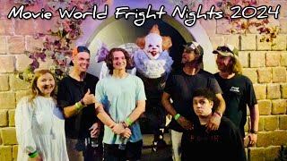 Movie World Fright Night  Festival of Fear  2024 Australia [upl. by Yemorej]