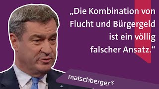 quotAktuelle Staatskrise erinnert an Weimarquot  Markus Söder über Haushalt und Ampel  maischberger [upl. by Salena]