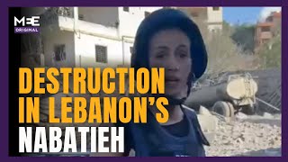 Destruction and devastation in southern Lebanon’s Nabatieh [upl. by Aloap]