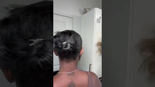 Spike ponytail with a bang 🎀 ponytail naturalhair beginnerfriendly spikeponytail y2khairstyles [upl. by Idroj]