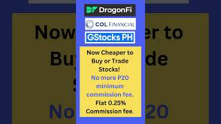 REITs and Stocks Investing Now cheaper  No more ₱20 minimum broker’s commission fee [upl. by Ahseenyt]