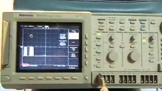 TLS216 Tektronix Logic Scope amp Probes Quick Look [upl. by Eocsor432]