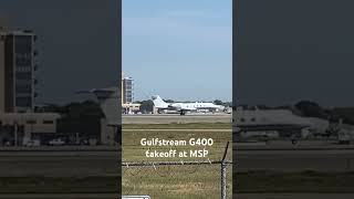 The Top 1 Gulfstream G400 taking off at MSP planespotting aviation asmr avgeeks [upl. by Laumas]