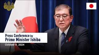 Press Conference by Prime Minister Ishiba October 9 2024 [upl. by Windham]