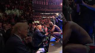 US Presidentelect Donald Trump in attendance at UFC 309 at Madison Square Garden 2 [upl. by Rodriguez]