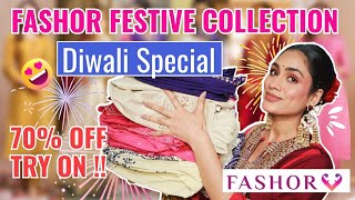 Huge Fashor Festive kurta set haul  Diwali outfitAnarkali suitChikankari kurta set Myntra haul [upl. by Yme]