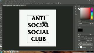 HOW TO MAKE ANTI SOCIAL SOCIAL CLUB LOGO SIMPLE [upl. by Ydoow523]